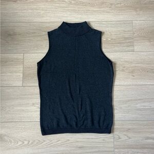 Donna Morgan Black Sparkle Sleeveless Tank Top Sweater